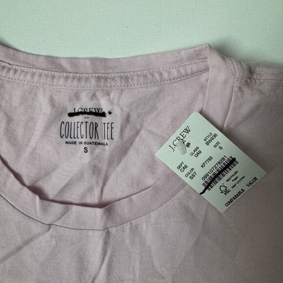 $40 J. Crew vintage stamps cotton tee size small m3 - Picture 3 of 4